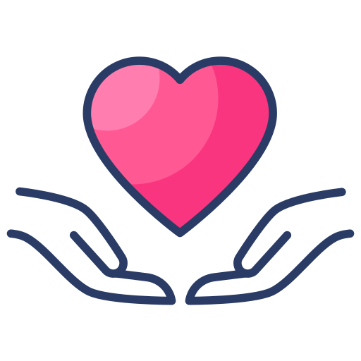 Hands holding heart